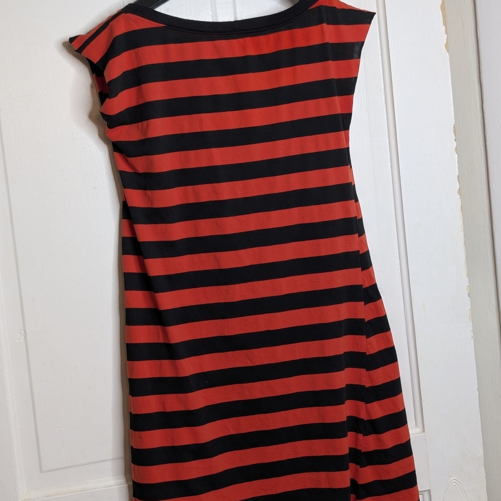 Striped Black and Red Dress